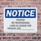 Signmission Posted No Trespassing Land Is Leased For OSHA Notice Sign, Plastic, 10in W x 7in L, 2PK OS-2PACK-NS-P-710-L-17726 - alternate 6